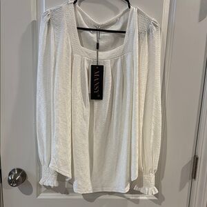 Elegant Cream Blouse by Mansy NWT